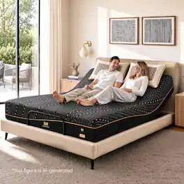 ModernMate - 12" Cooling Gel Memory Foam Mattress Medium Firm Mattress with Ice-Tech Cover Mattress In a Box - Black
