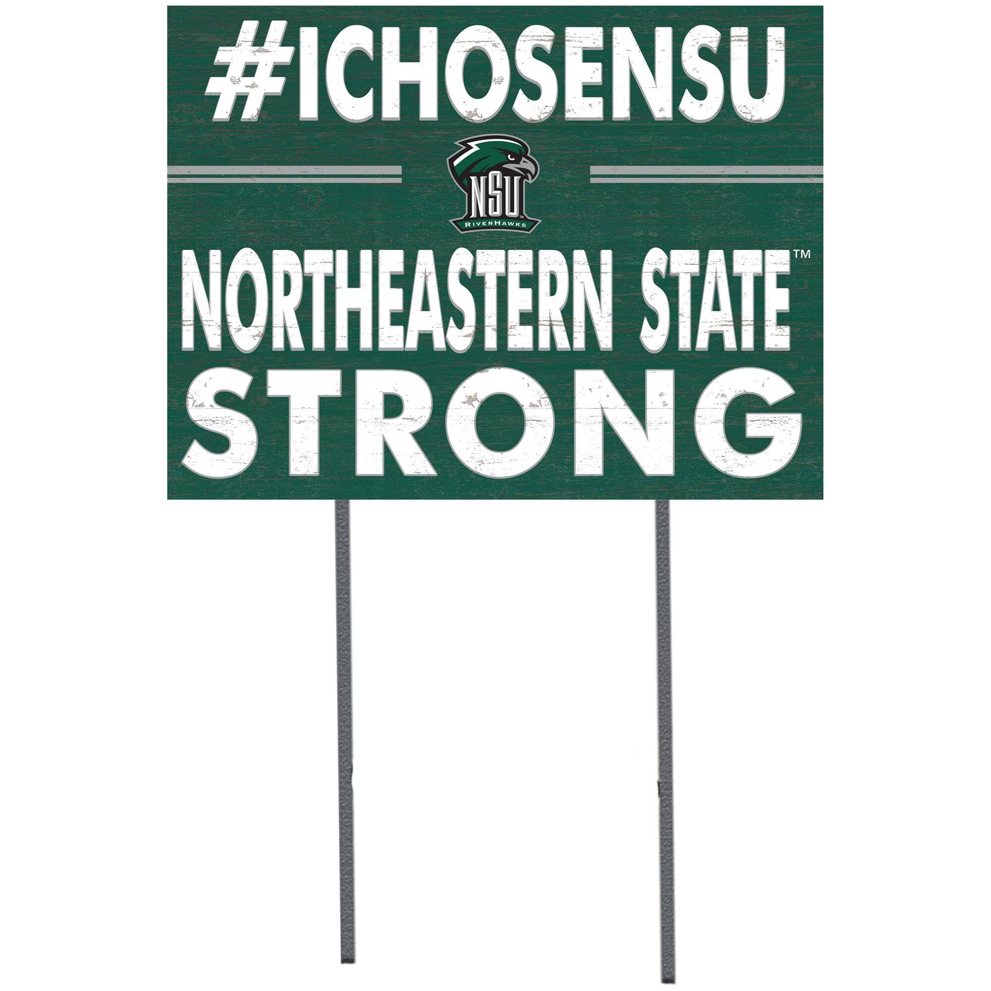 Northeastern State Riverhawks 18" x 24" Yard Sign