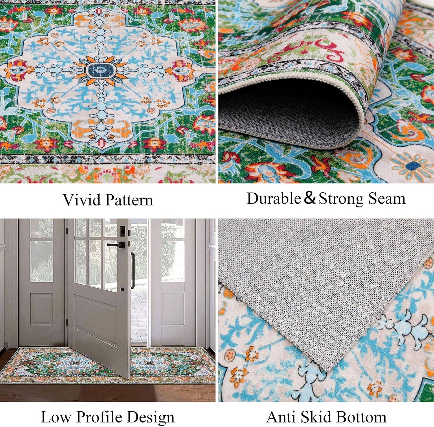 - Vivid Pattern
- Durable & Strong Seam
- Low Profile Design
- Anti Skid Bottom