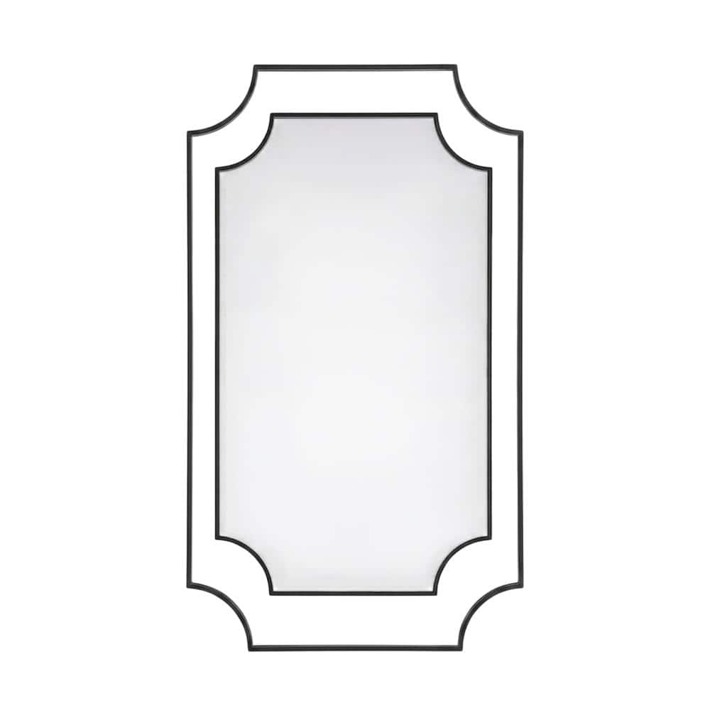 Elegant Kitchen and Bath - Notched Metal Mirror 24x42 inch - Black price history on PriceWatchPro