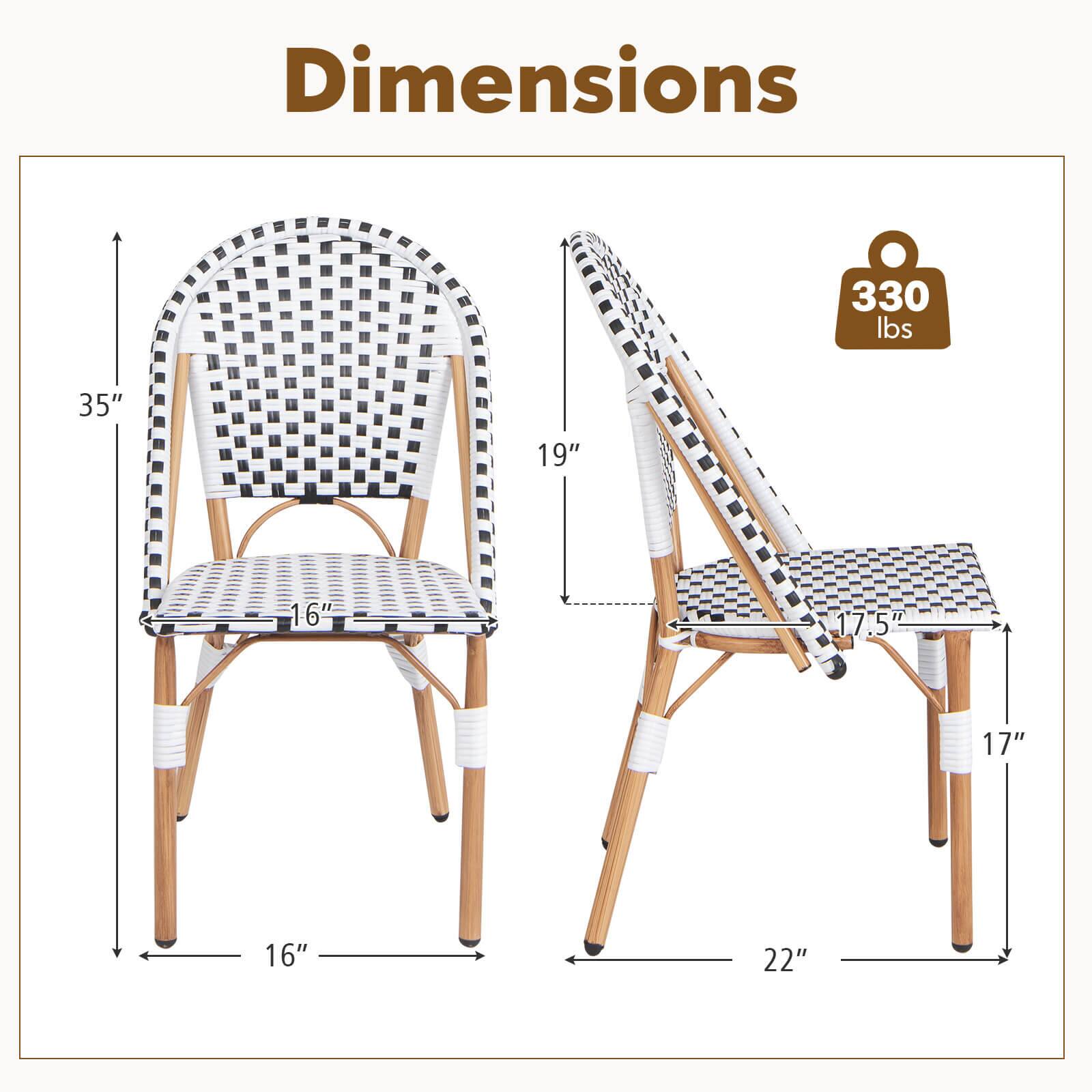 Dimensions: 330 lbs, 35" x 19" x 16" x 17.5" x 17" x 16" x 22"