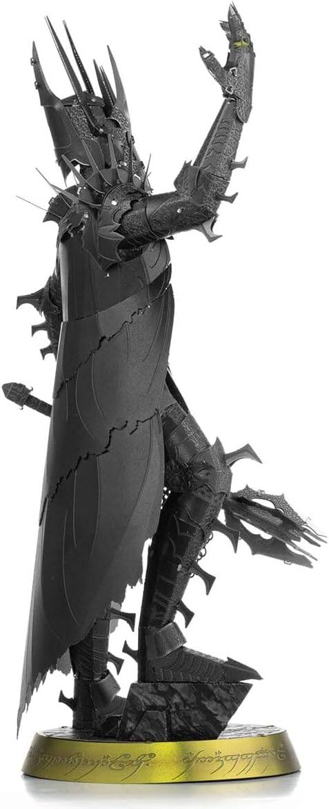 Alt View 3. Metal Earth - Metal Earth Premium Series Lord of The Rings Sauron 3D Metal Model Kit Fascinations - Silver.