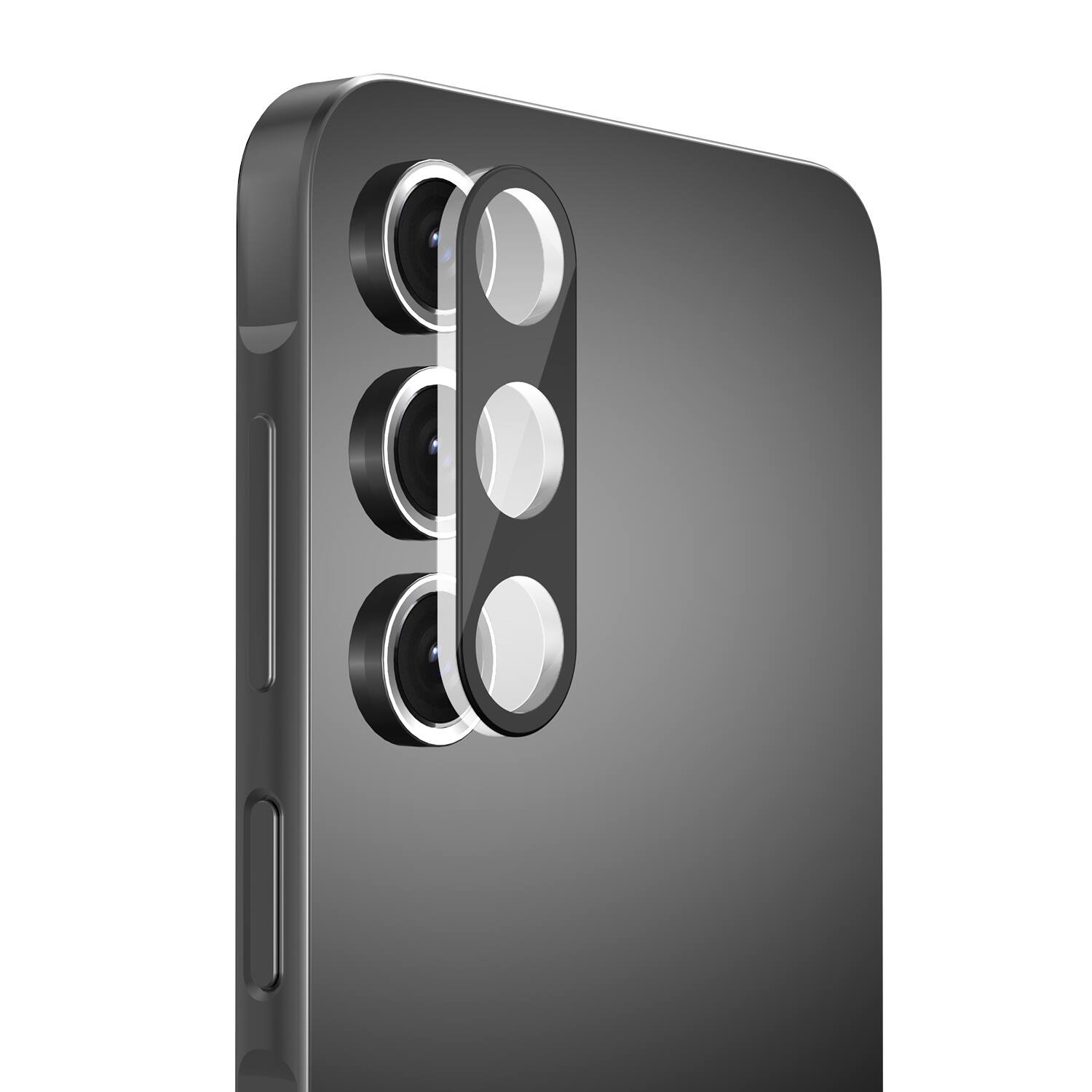 Front. FDN - FDN Tempered Glass Lens Protector for Samsung Galaxy A16 5G - Black - Clear.