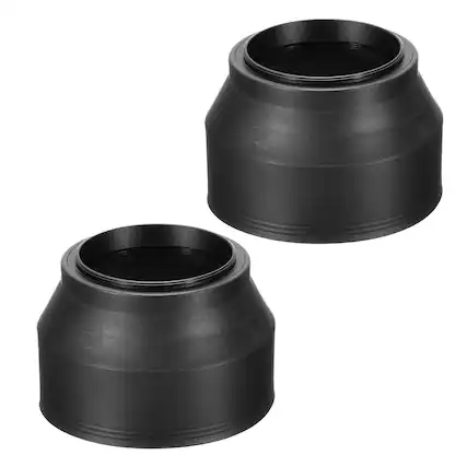 Front. Unique Bargains - 2pcs 49mm Rubber Collapsible Lens Hood Anti-Reflection for Nikon/Fuji/Pentax/Leica - Black.