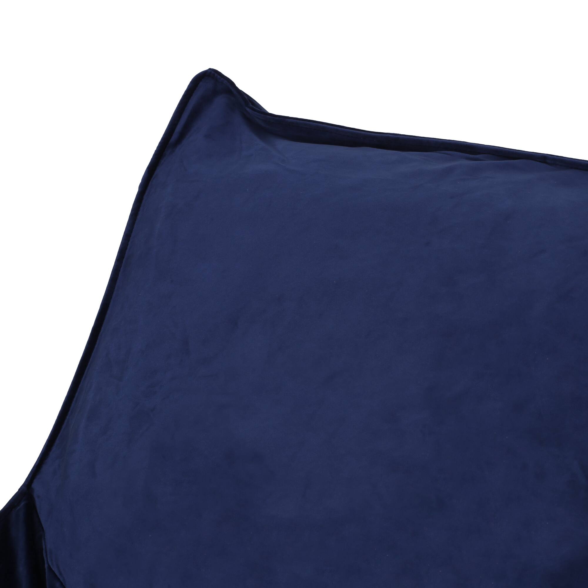 Alt View 1. GOODSILO - Premium Oversized Velvet Bean Bag Chair with Armrests for Ultimate Comfort and Style - Blue Solid.