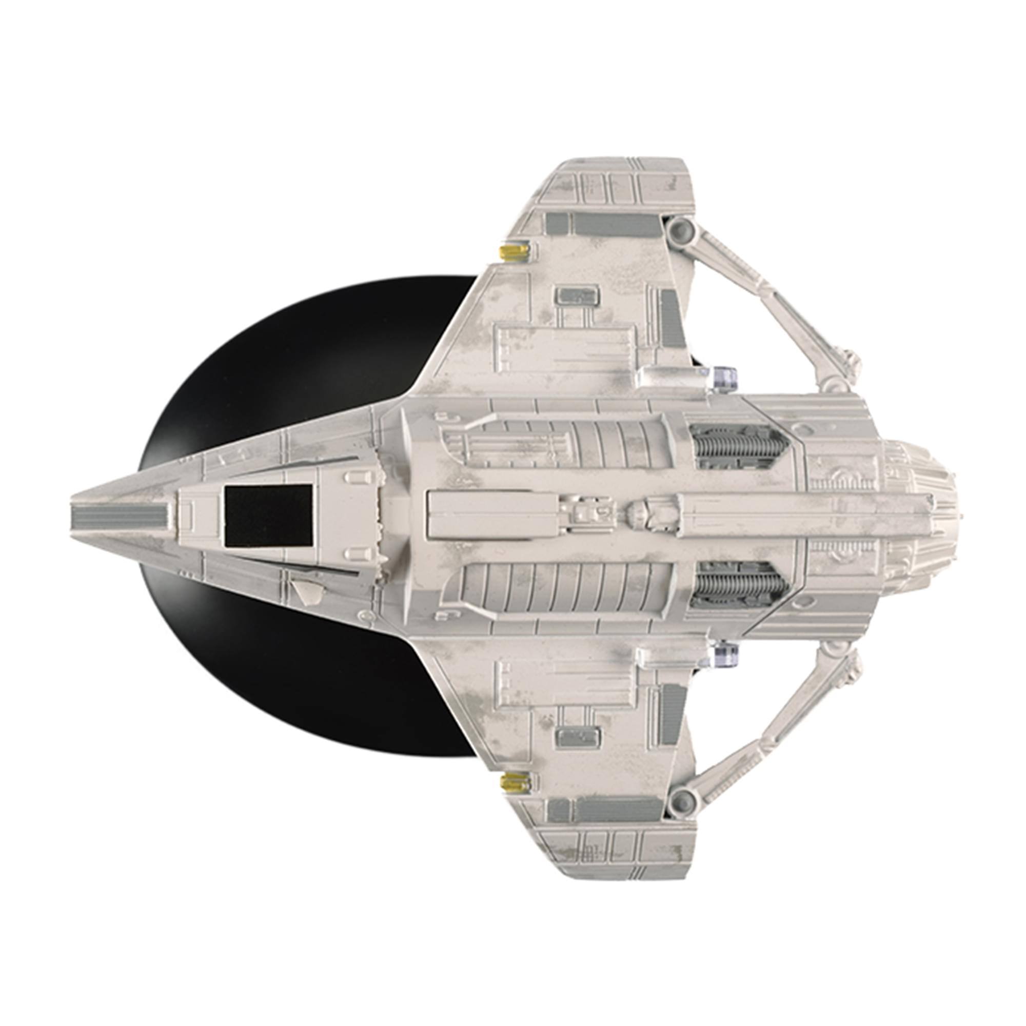Alt View 2. Eaglemoss - Eaglemoss Star Trek Starship Replica | KiraÃ¢â‚¬â„¢s Raider (Bajoran) - Grey.