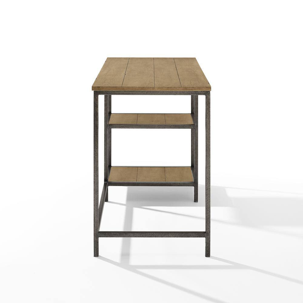 Angle. Crosley Furniture - Brooke Desk - Washed Oak.