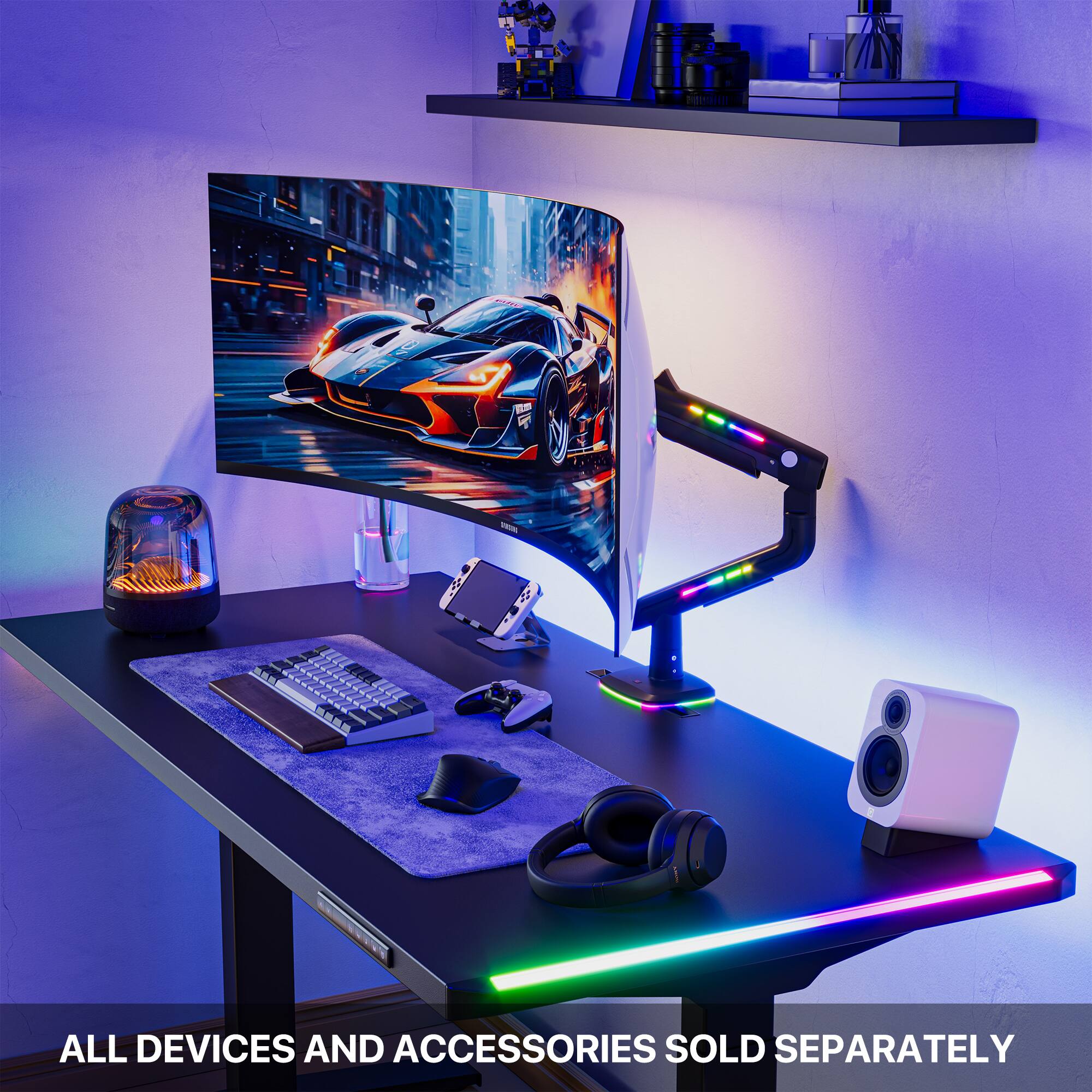 All devices and accessories are sold separately.
