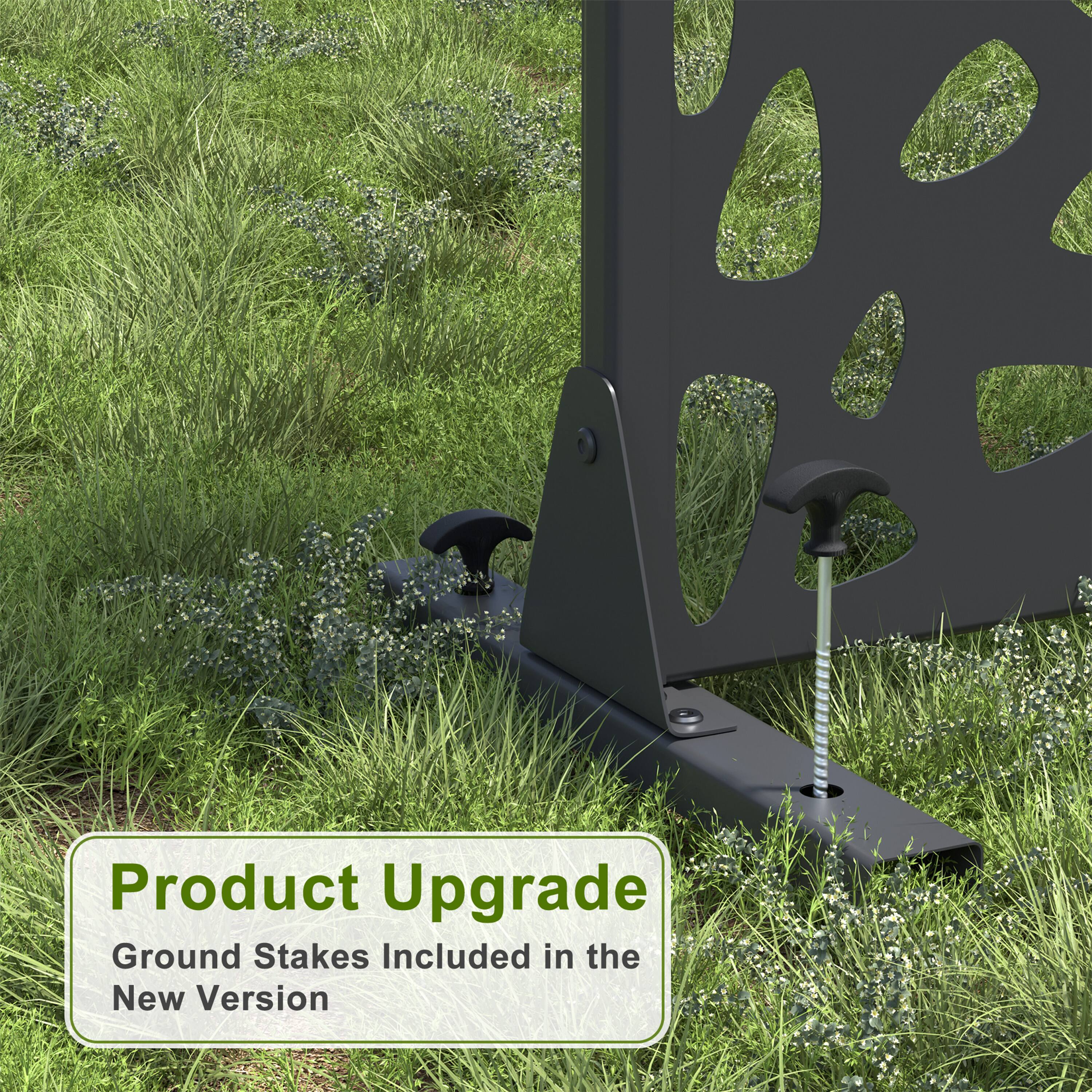 Product Upgrade  
Ground Stakes Included in the New Version