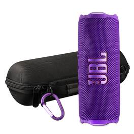 JBL - Flip 7 Portable Bluetooth Speaker , deep bass, IP68 waterproof, for home, Outdoors Bundle - Purple