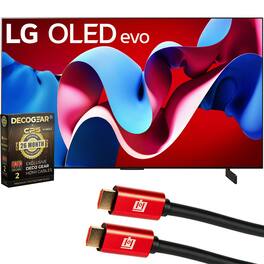 LG - 77 OLED evo C4 Series Smart TV 4K (2024) with 26 Month Protection Bundle