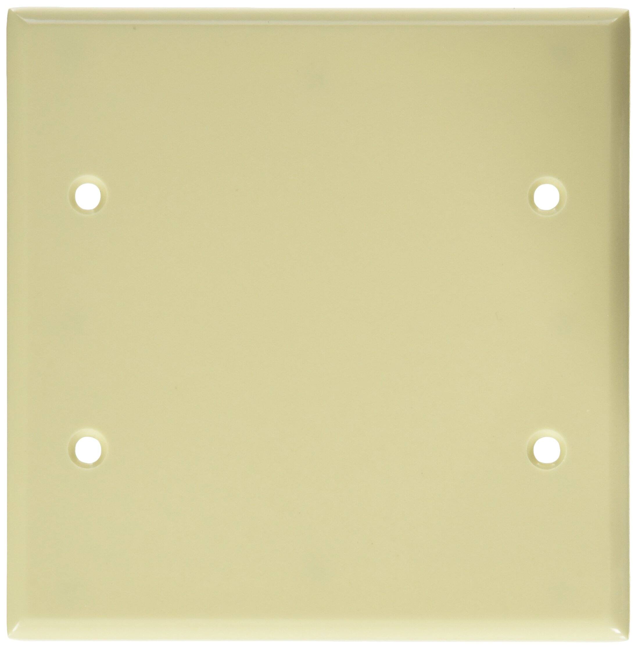 Leviton - 2 gang Thermoset Plastic Blank Wall Plate 1 pk - Ivory price history on PriceWatchPro