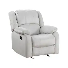 Starlight Canyon Home - Manual Recliner, Plush Reclining Chair for Living Room Comfort - Gray