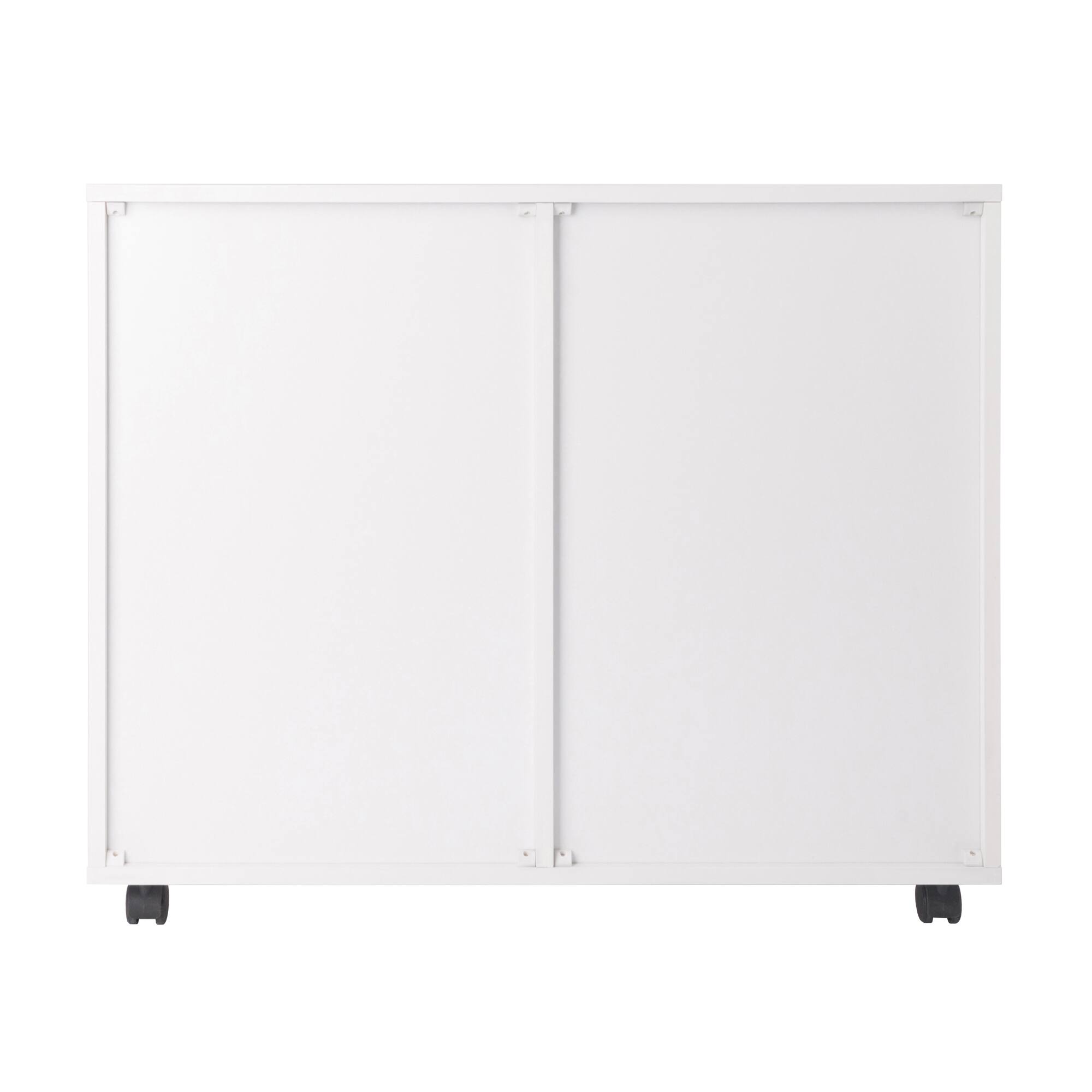 Alt View 4. Winsome Wood - Halifax 2-Door, 4-Drawer Mobile Cabinet - White.