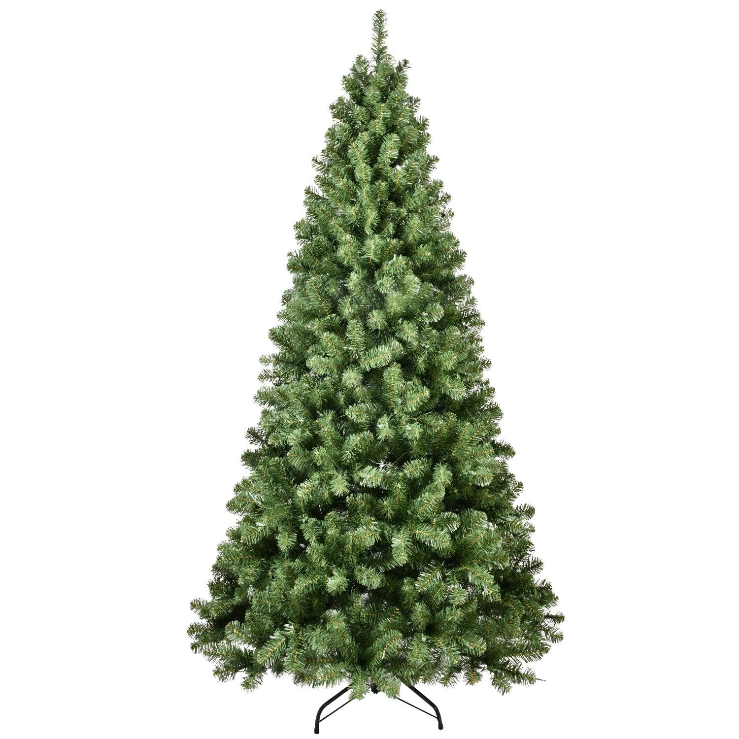 Alt View 8. Boyel Living - 9 ft. Pre Lit Christmas Tree with 650 UL Lights PVC Hinged 1930 Tips Memory Wire with Metal Stand Full Shape - Green.