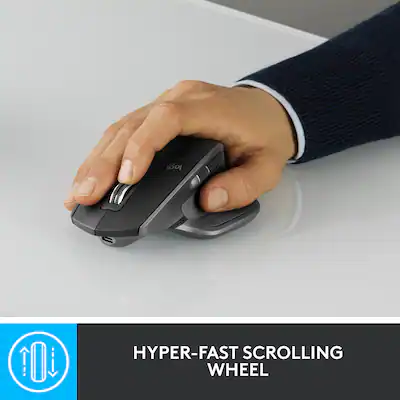 Logitech MX Master 2S Bluetooth Wireless Laser Mouse with Hyper Logitech MX Master 2S Bluetooth Wireless Laser Mouse with Hyper