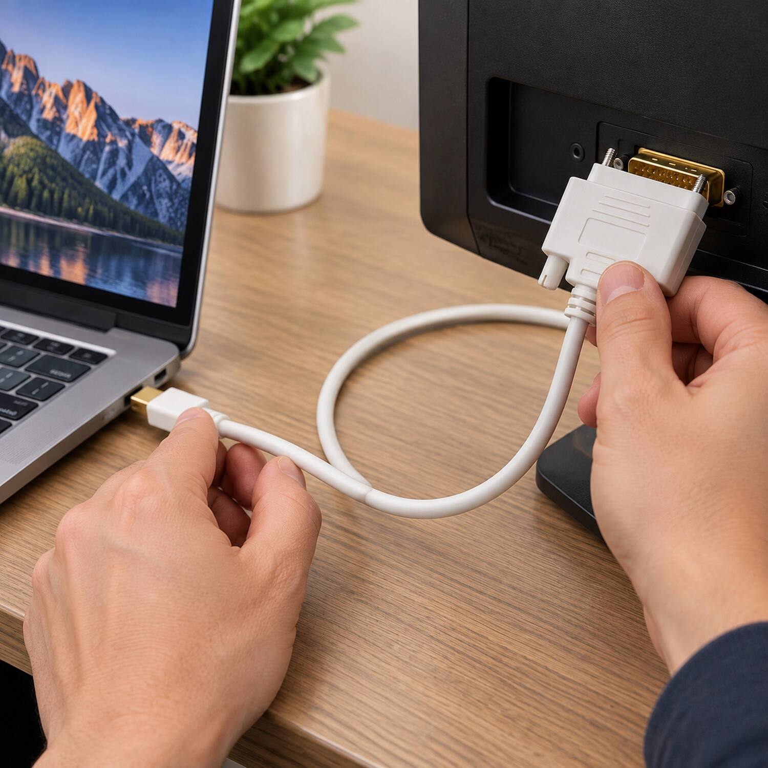 Back. Sanoxy - 3ft Mini DisplayPort to DVI Cable 32AWG - Black.