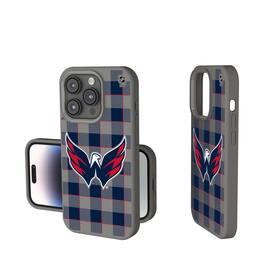 Keyscaper - NHL - Washington Capitals Plaid Soft Touch iPhone Case - 14 - Gray