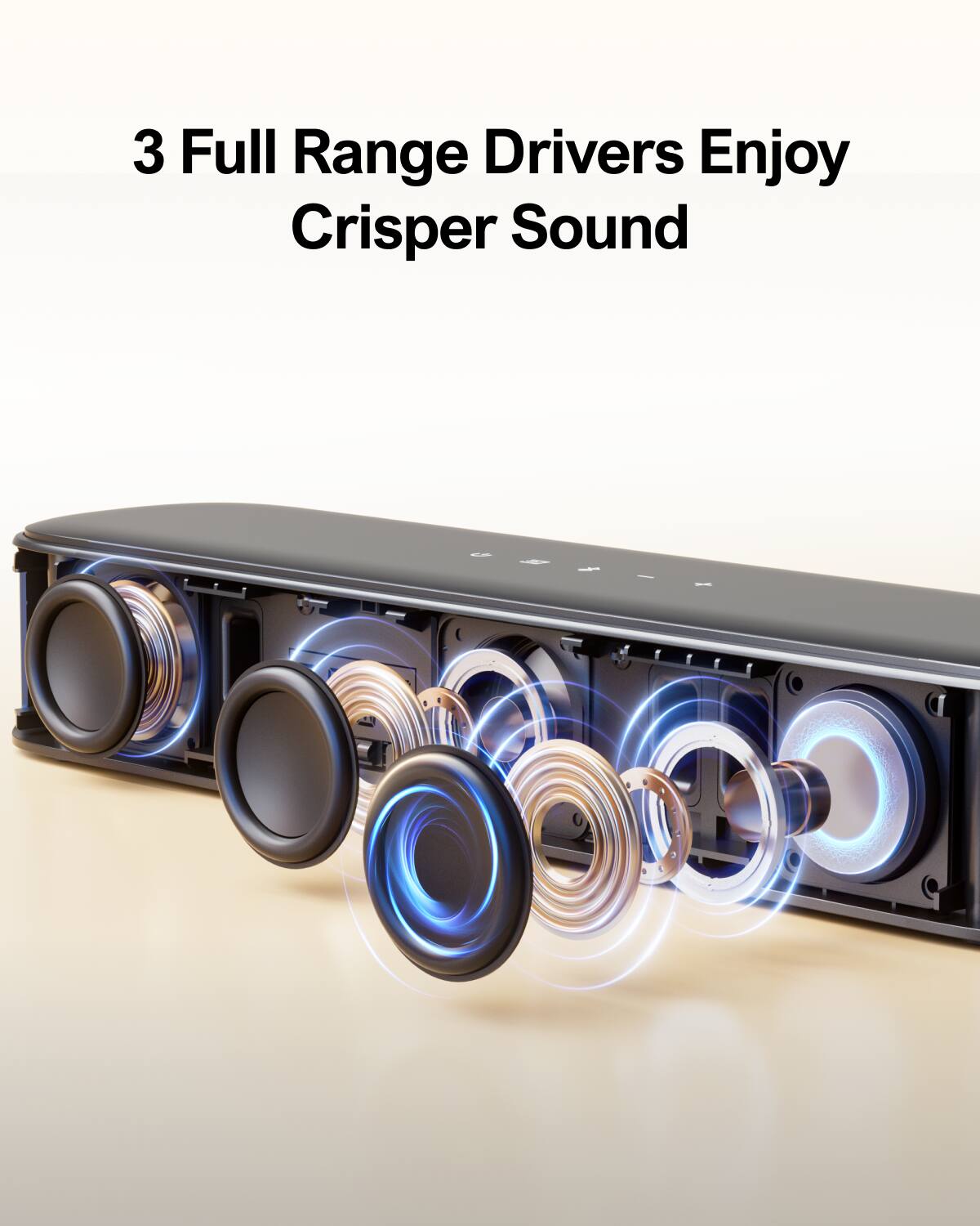 3 Full Range Drivers Enjoy Crisper Sound