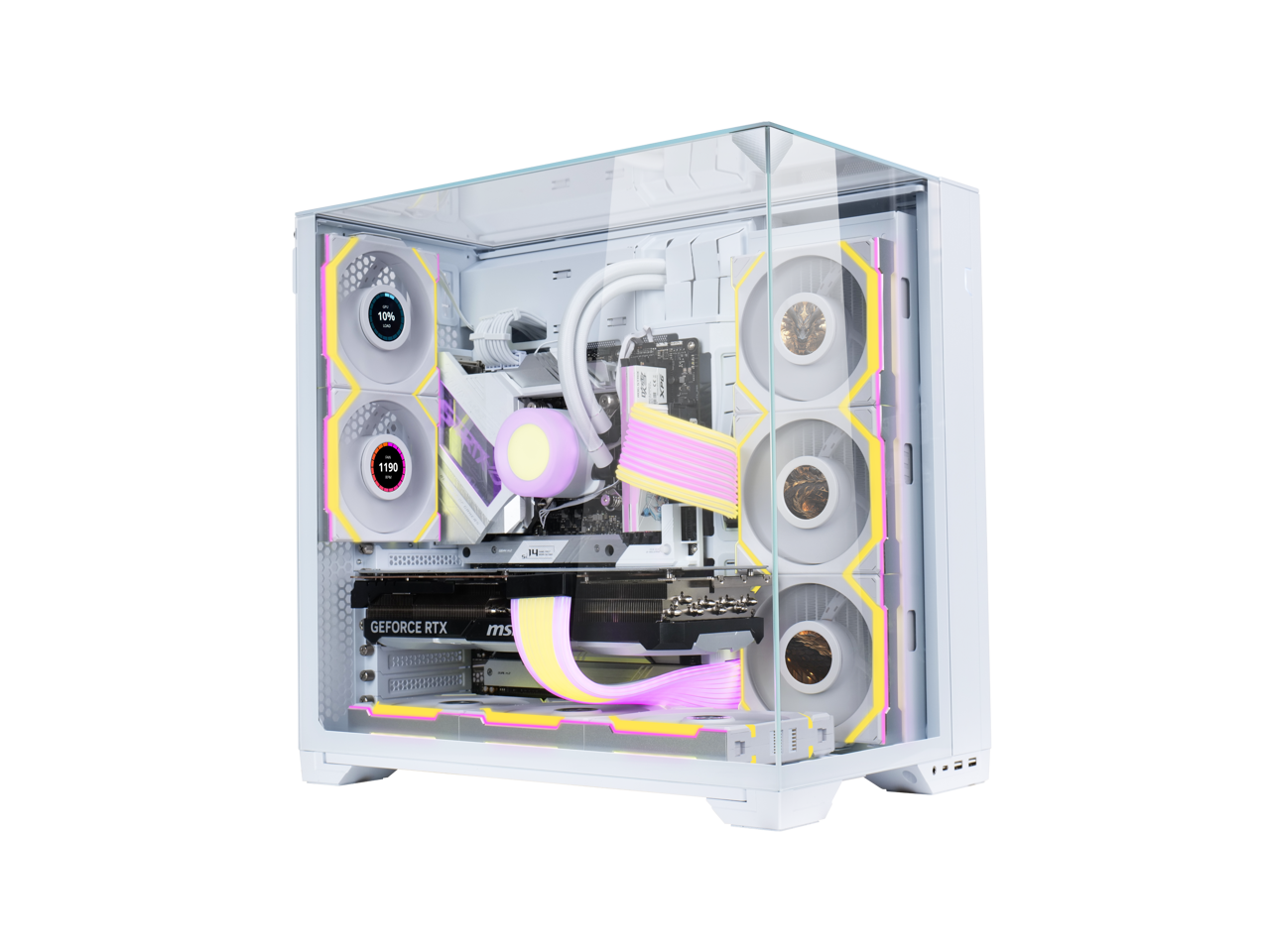 Lian Li UNI FAN SL Wireless LCD 120 White 12SLLCD1W3W - Best Buy