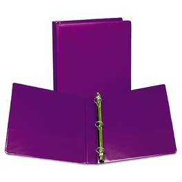 Samsill - Earth's Choice Plant Based Durable Fashion View Binder 3 Rings 1" Capacity 11 x 8.5 Purple 2/Pack