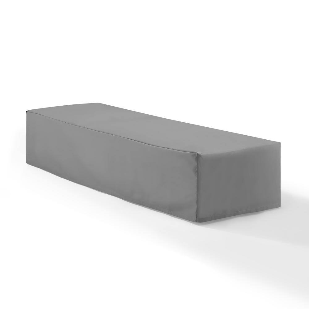 Angle. Crosley Furniture - Outdoor Chaise Lounge Furniture Cover - Gray.