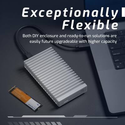 OWC Express 1M2 80Gb/s External Portable NVMe SSD Aluminum Heat OWC Express 1M2 80Gb/s External Portable NVMe SSD Aluminum Heat
