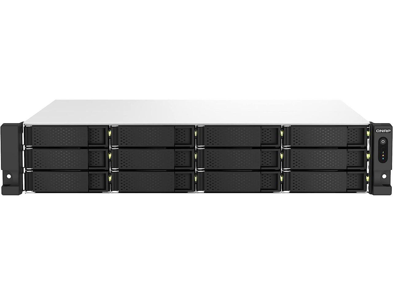 Alt View 4. QNAP - QNAP TS-1264U-RP-8G SAN/NAS Storage System.