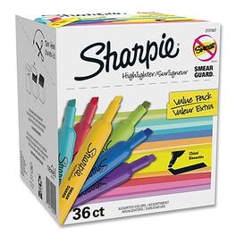 Sharpie - Tank Highlighter, Chisel Tip, 36/Pack - Assorted
