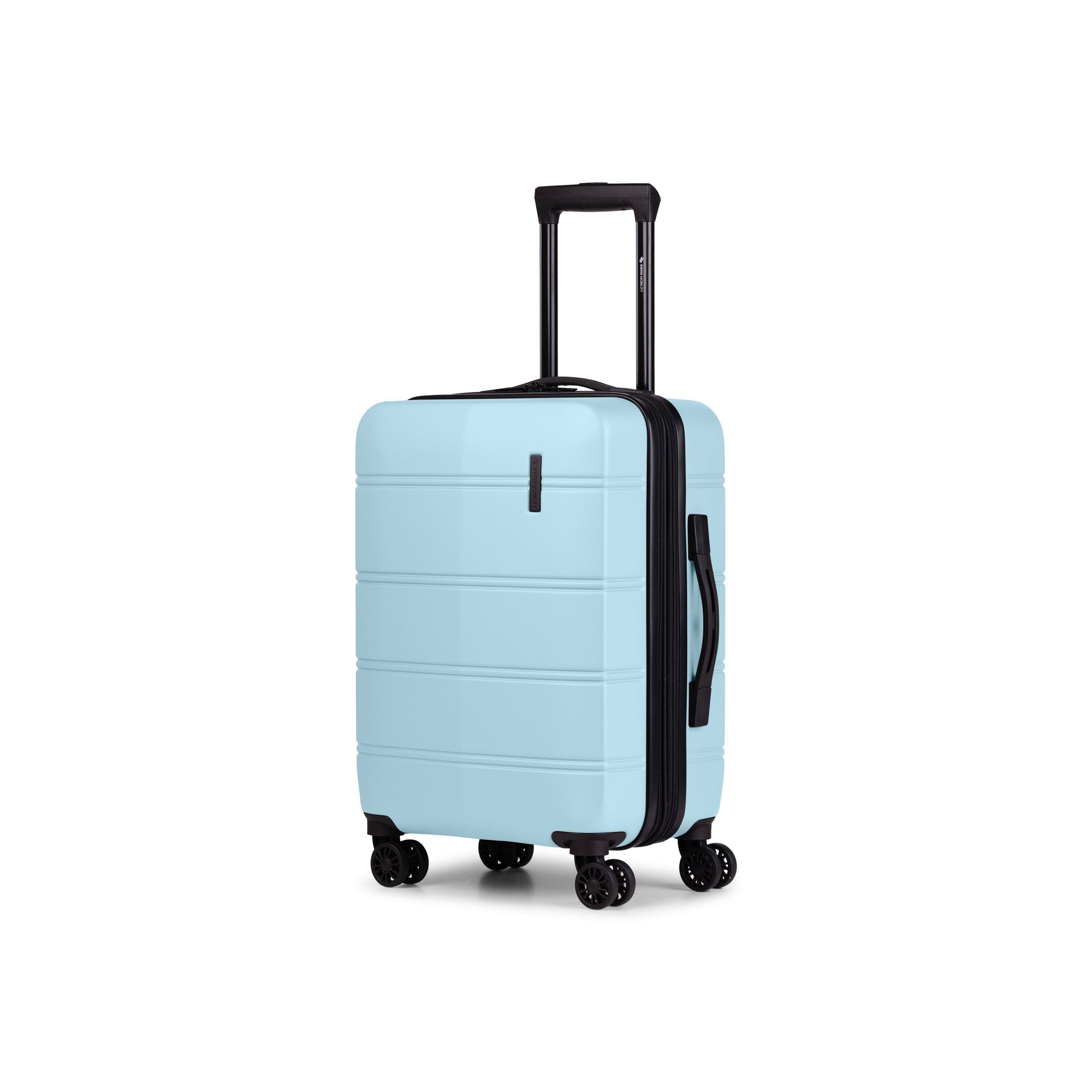 Angle. Swiss Mobility - Swiss Mobility LAX 3 piece Hardside Luggage set - LBLUE.