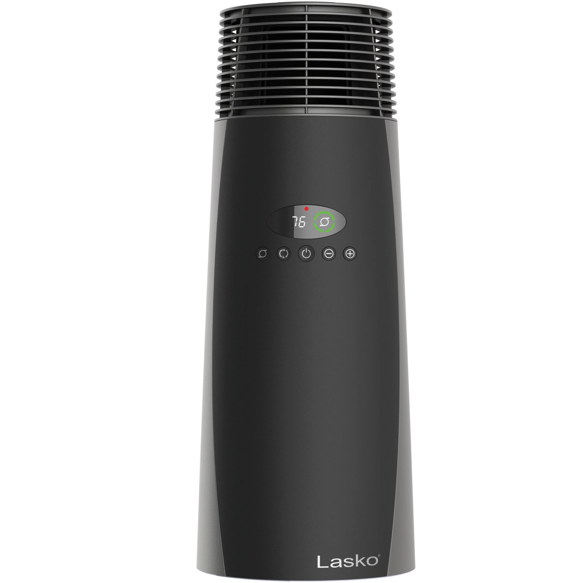 Alt View 8. Lasko - 22" 1500-Watt Oscillating Full-Circle Warmth Ceramic Tower Space Heater with Remote Control, CT22360 - Black.