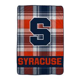 Pegasus - Syracuse Orange 66" x 95" Oversized Plaid FAN-mily Ultra Cozy Blanket - Multicolor