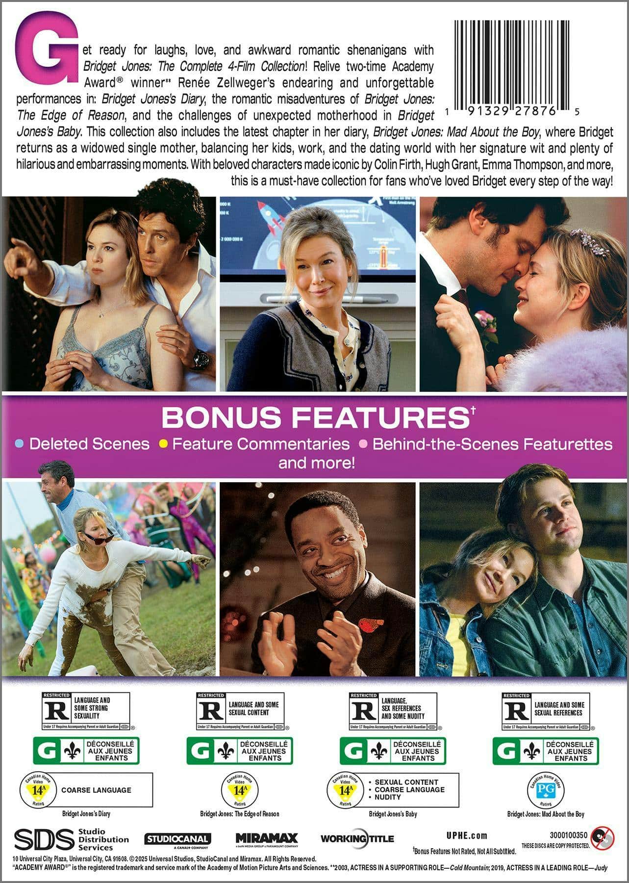 Bridget Jones: The Complete 4 Film Collection [DVD] [Standard