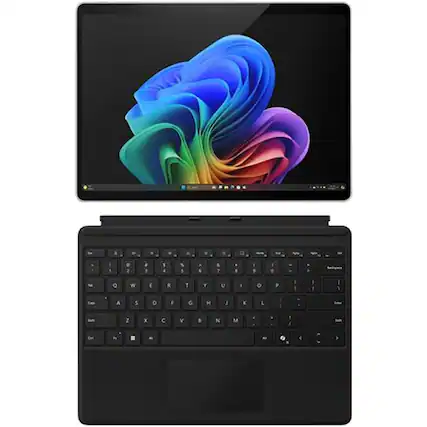 Front. Microsoft - Microsoft Surface Pro Copilot+ PC Touchscreen 13" OLED Snapdragon X Elite Processor 32GB RAM 1TB SSD (11th Edition) Plat - Platinum.