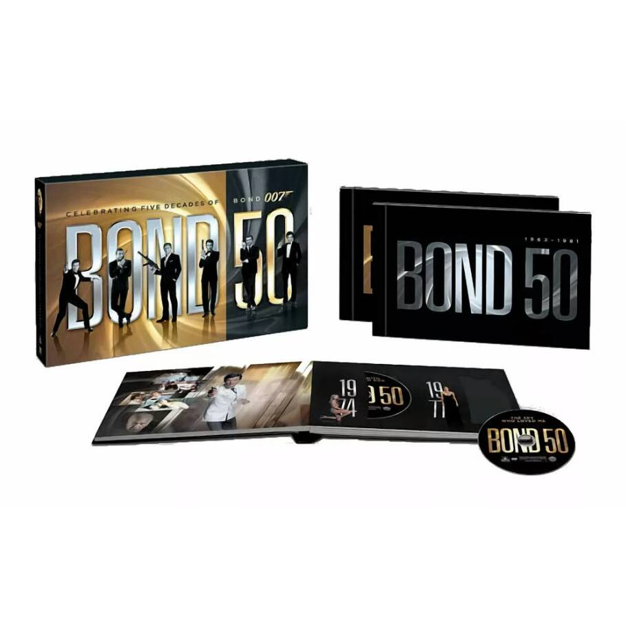 Back. BOND 50: The Complete James Bond Collection [DVD][23 Discs] (Action, Adventure, Spy, Compatible with All DVD Players).