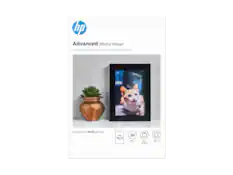hp Advanced Photo Paper
Enhanced photo projects with bright glossy photo paper
Designed for INKJET printers
4x6" (102x152 mm)
50 Sheets
66 lb (250 g/m²)
Glossy
