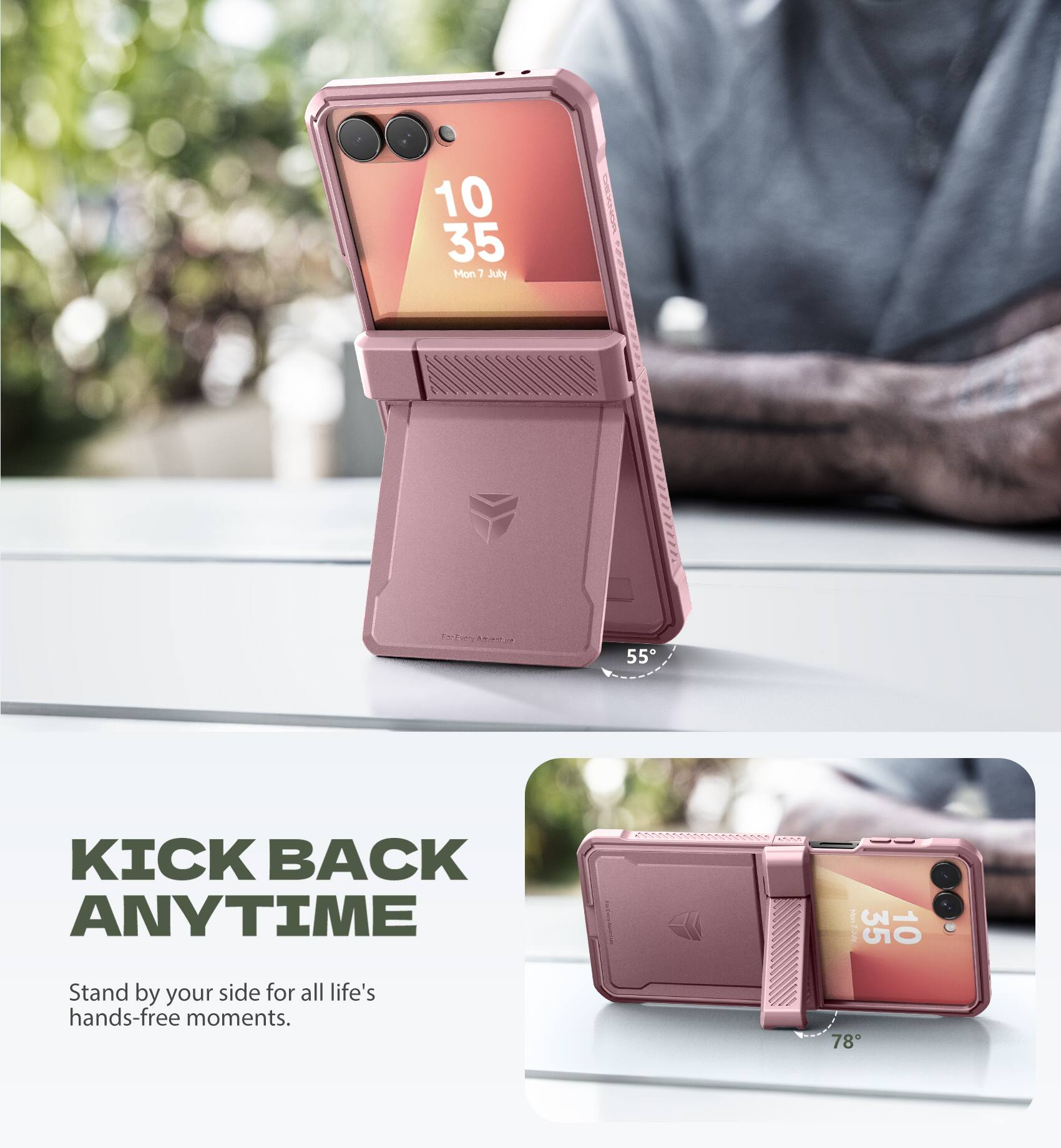 10:35  
Mon 7 July  
55°

KICK BACK ANYTIME

Stand by your side for all life's hands-free moments.