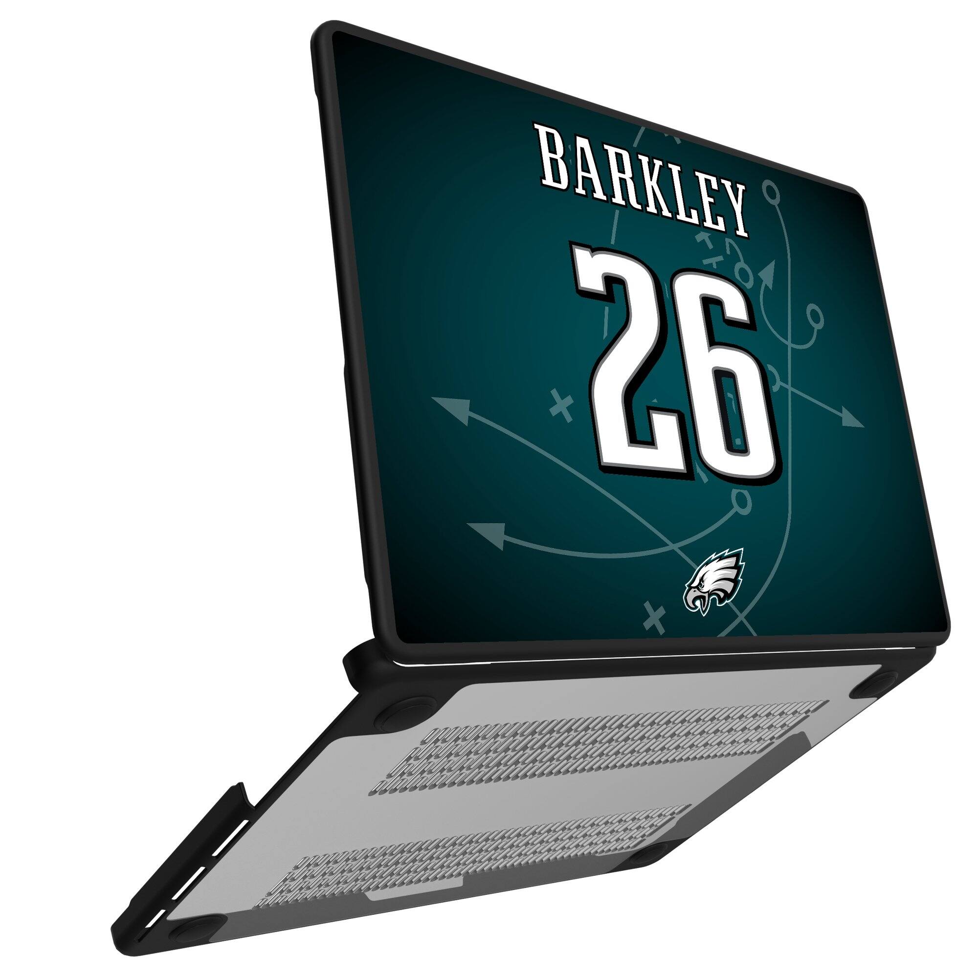 Alt View 1. Keyscaper - Saquon Barkley Philadelphia Eagles MacBook Case - Air 15 in - Multicolor.