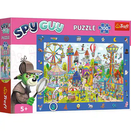 SPY GUY
PUZZLE
100 PIECES
Trefl
5+
PUZZLE
100 PIECES
Trefl