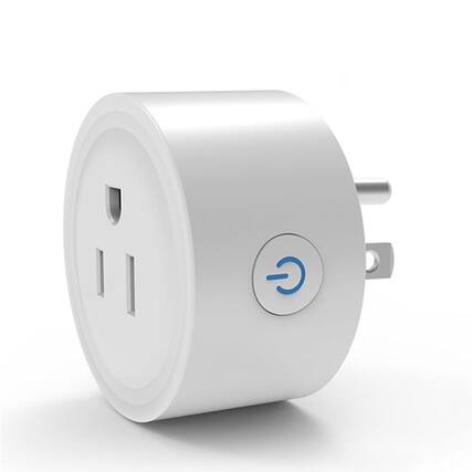 Front. RTMB - Wi-Fi Smart Plug 1-Pack, Remote Control Outlet with Timer, White - white.