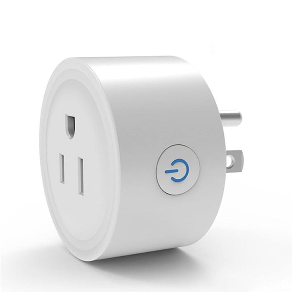 Front. RTMB - Wi-Fi Smart Plug 1-Pack, Remote Control Outlet with Timer, White - white.