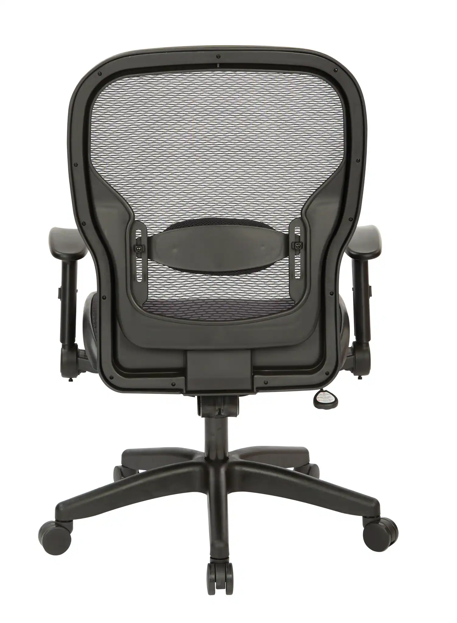 Back. Office Star Products - Air Grid® Managers Chair - Black.