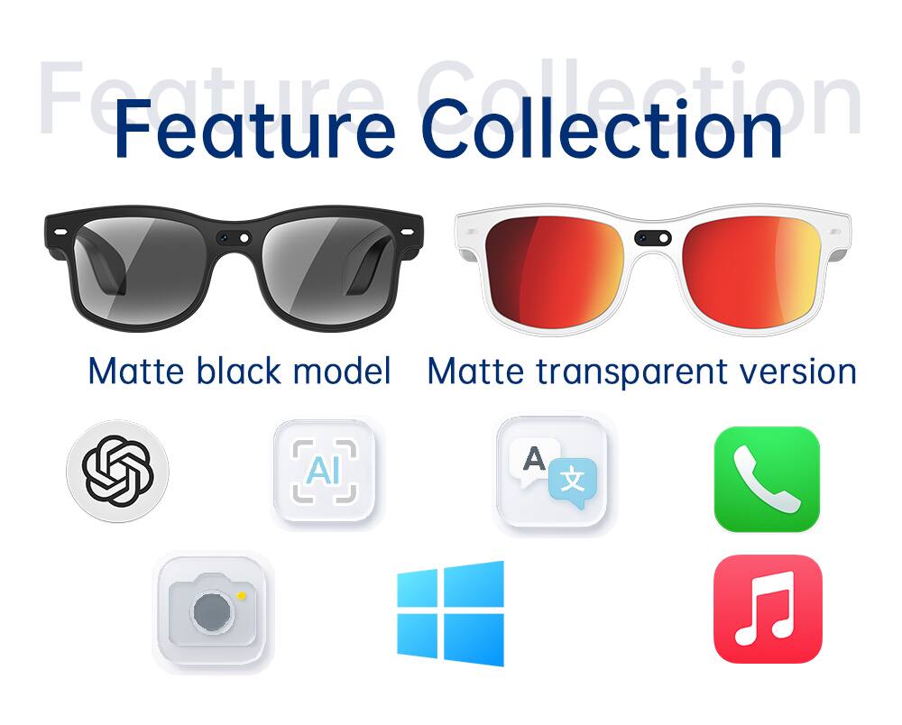 Feature Collection  
Matte black model  
Matte transparent version