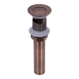Akicon - Pop-Up Bathroom Sink Drain Stopper With Overflow - Antique Copper