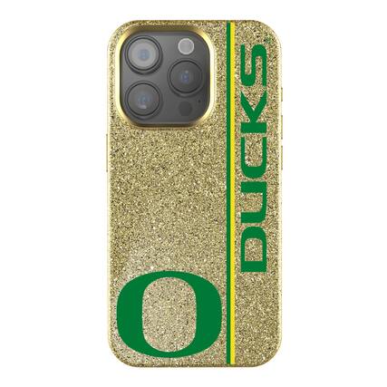 Front. Keyscaper - Oregon Ducks iPhone Bling Case - 15 - Gold.