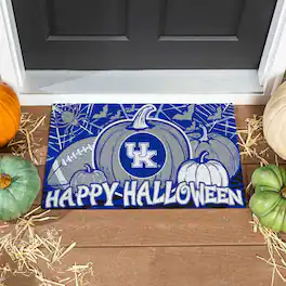 Evergreen Enterprises - Kentucky Wildcats 28" x 16" Happy Halloween Turf Door Mat - Multicolor