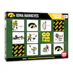 Iowa Hawkeyes Match Game
- Quarterback Sneak
- Stiff Arm
- Shovel Pass
- Pouch Punt
- Flea Flicker
- Half Time
- Nose Tackle
Go for Two!
36 Cards
Ages 3+ A Match Game of Football Fun for the Whole Family