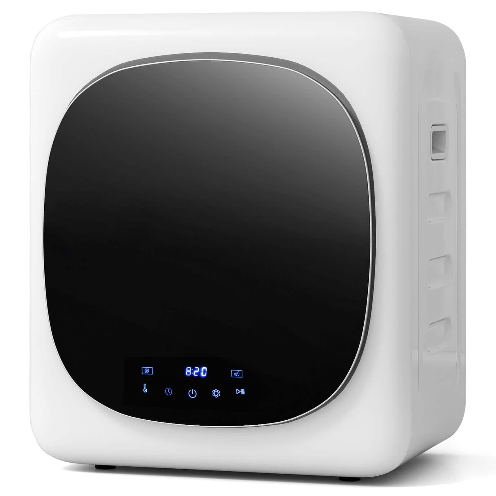 Front. Costway - Costway 1.5 cu.ft Compact Drying Machine with Stainless Steel Tub & LED Touch Panel - White.