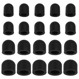 Unique Bargains - 20pcs 4.5/5.5/6.5/7.5mm Rubber Tips for Capacitive Stylus Pen for Tablets Phones E-readers - Black
