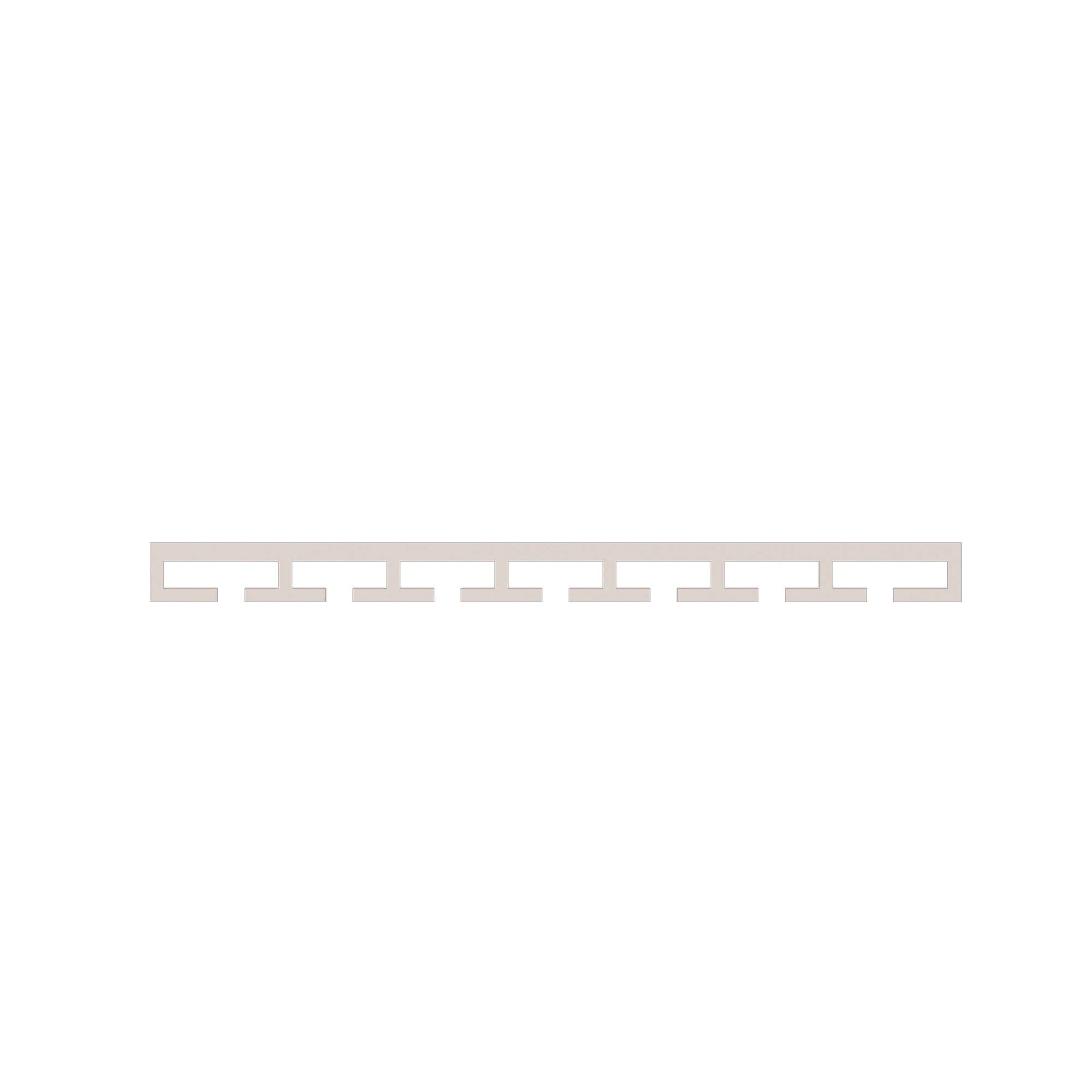 Alt View 1. Boyel Living - 30-in W x 1.5-in H x 12-in D Shaker RTA Kitchen Under Cabinet Glass Holder - White Shaker.